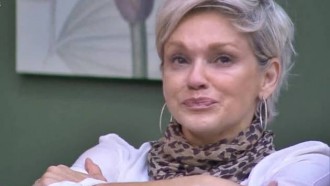 Andréa Nóbrega chora após eliminação de Jorge Sousa