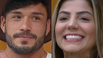 Lucas e Hariany reatam namoro e protagonizam cenas quentes na cama