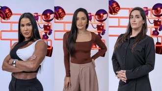 BBB 25: Gracyanne, Eva e Daniele estão no nono paredão