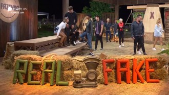 Em atividade, peões precisam dizer quem é real e quem é fake