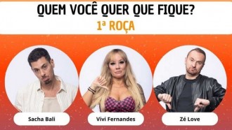 Enquete A Fazenda 16 + Votação R7: quem fica na 1ª Roça, Sacha, Vivi ou Zé Love?