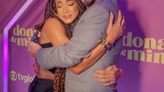 Aline e Vinícius têm reencontro emocionado fora do BBB 25