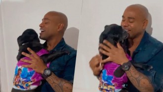 Cezar reencontra Rocco após deixar o BBB 23; veja o momento!