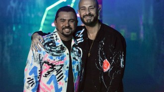 Fred Bruno, do BBB 23, grava clipe com o cantor Xand Avião