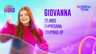 Giovanna é participante da Casa de Vidro do BBB 23