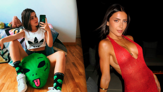 Jade Picon e Alane Dias mostram flexibilidade em treino