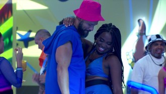 Leidy Elin e Juninho sensualizam na Festa do BBB 24