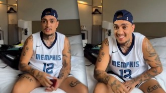 MC Binn confunde Deniziane com sua irmã gêmea