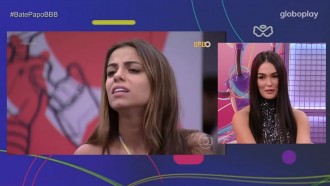 No Bate-Papo BBB, Larissa manda recado para Key Alves