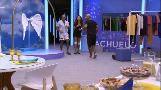 Ricardo leva Cezar e Domitila para Almoço do Anjo no BBB 23