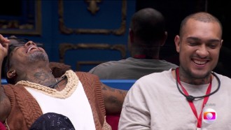 Rodriguinho ri após MC Bin Laden receber nove votos