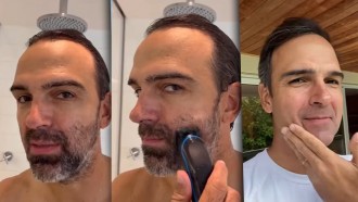 Tadeu Schmidt muda o visual e se anima para o BBB 23: 'Vamos lá?'