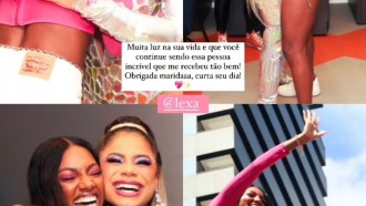 Tina deseja feliz aniversário para Lexa e brinca: 'Marida'