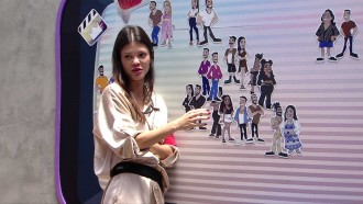 Vitória Strada usa painel da academia e define voto no BBB 25