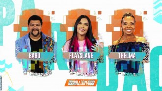 Babu, Flayslane e Thelma estão no 13º paredão do BBB 20