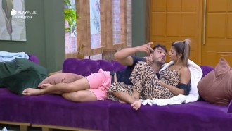 Hari Almeida e Lucas Viana discutem sobre ficar 'só no beijinho'