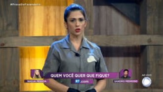 Nadja pede apoio do público e diz que conta com o Brasil inteiro