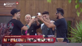 Peões competem em atividade para ganhar sorvete