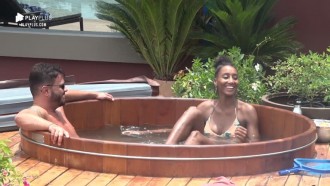 Rodrigo Phavanello e Sabrina Paiva brincam que vão abrir uma doceria