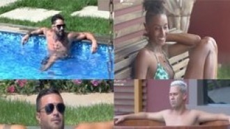 Tarde de calor: peões aproveitam dia livre em piscina