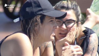 Tati Dias acha que Bifão tem ciúme dela com Guilherme Leão