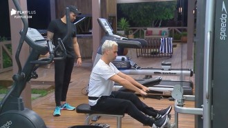 Viny e Netto treinam juntos na academia