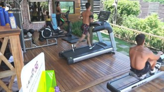 Peões fazem treino em grupo - A Fazenda 12