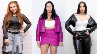 Giulia, Sandra e Vic disputam a Prova da Virada