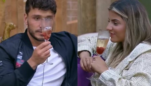 Bêbada, Hariany toma atitude suspeita sobre Lucas Viana durante comemoração