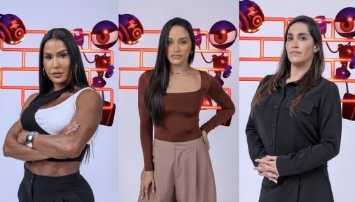 BBB 25: Gracyanne, Eva e Daniele estão no nono paredão