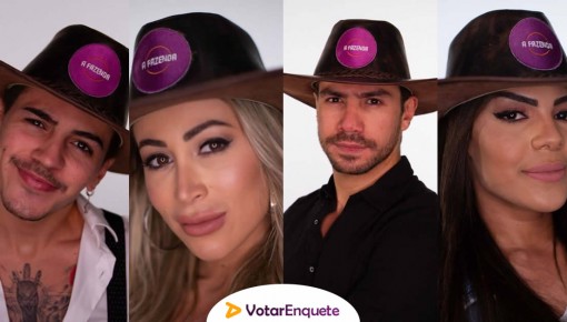 Enquete A Fazenda: quem deve ser o fazendeiro da semana?