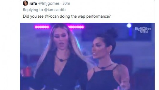 Cardi B comenta performance de Pocah no BBB21: 'Melhor que eu'
