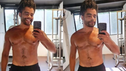 Diogo Almeida comemora volta à academia: 'Treino leve'