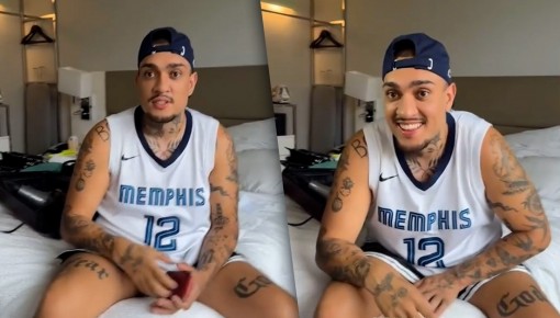 MC Binn confunde Deniziane com sua irmã gêmea