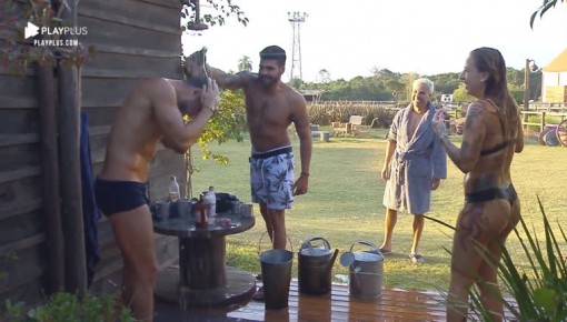 Guilherme toma banho 'sem fim' após zoeira de Netto e Bifão