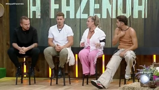 A Fazenda 16: Zé Love, Sacha, Flor e Gui estão na sétima roça