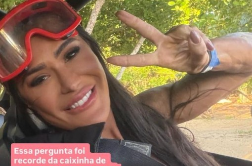Gracyanne Barbosa revela status: 'Vivendo e solteira'