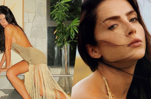 Jade Picon arranca suspiros com vestido ousado