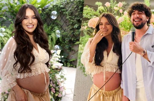 Rafa Kalimann abre álbum de fotos do chá de bebê intimista de Zuza, filha com Nattan