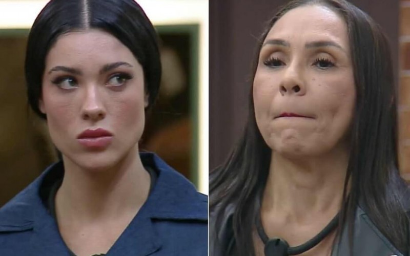 Rayane joga água no rosto de Yoná em A Fazenda 17: 