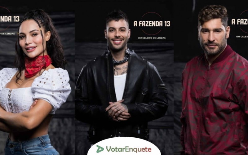 Aline x Gui Araújo x Victor: Quem você quer que continue em A Fazenda 13?
