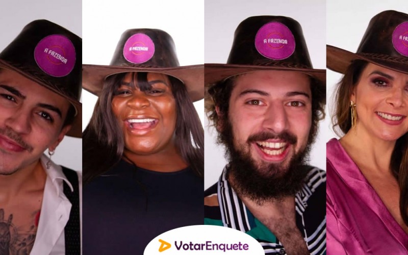 Biel, Cartolouco, Jojo Todynho e Luiza Ambiel formam a quarta roça