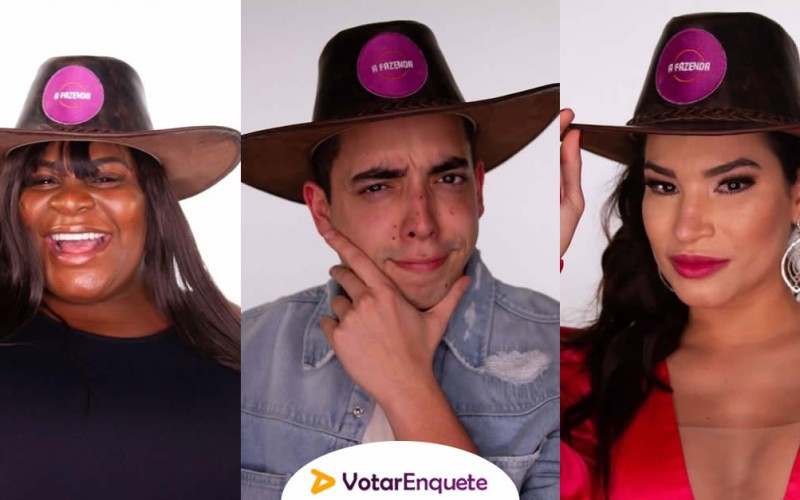 Enquete A Fazenda 12: Jojo, Lucas Selfie ou Raissa, quem deve ficar?
