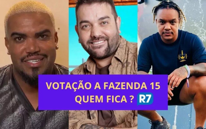 Enquete A Fazenda 2023 quem fica + votação R7 da segunda roça