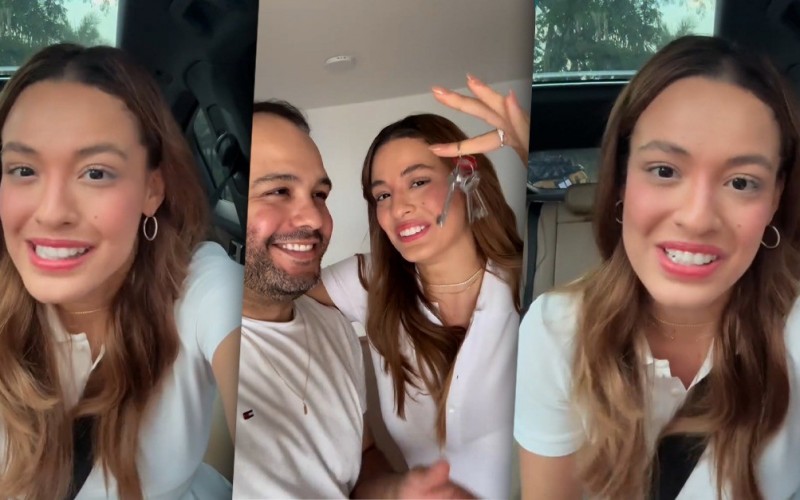 Beatriz Reis presenteia o irmão com apartamento