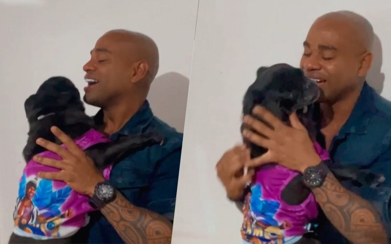 Cezar reencontra Rocco após deixar o BBB 23; veja o momento!