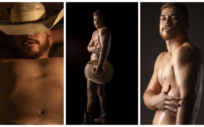 Cowboy do No Limite, Marcus posa nu para ensaio
