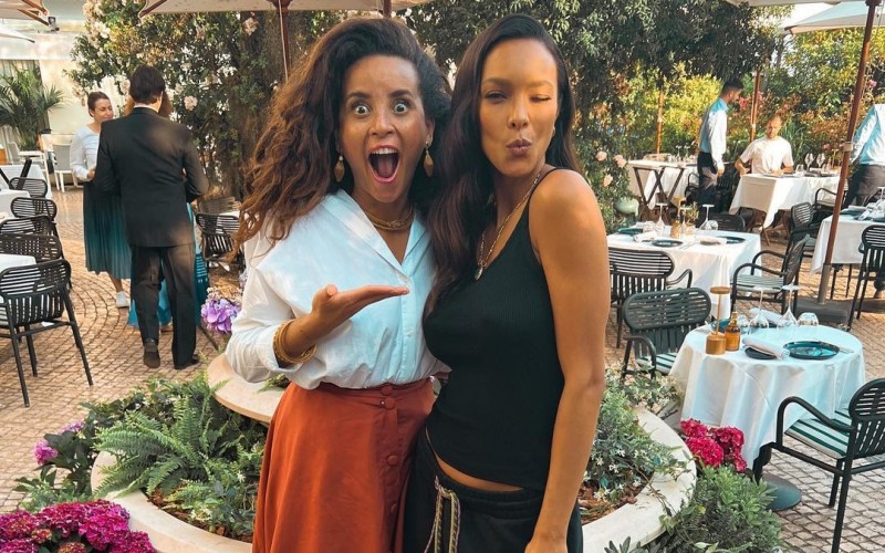 Domitila Barros encontra top Lais Ribeiro em Cannes