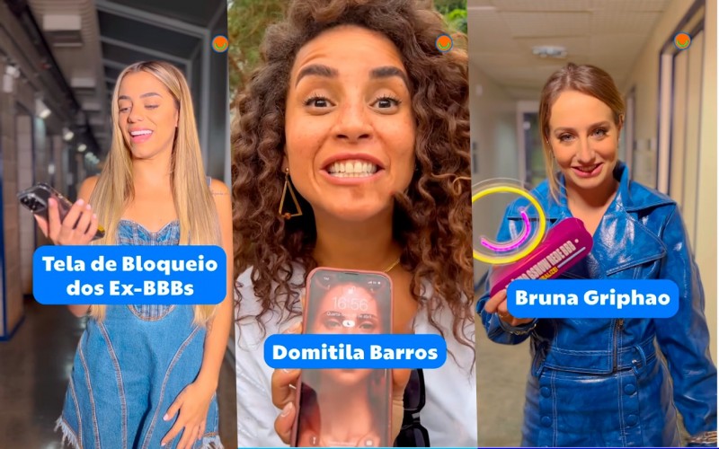Elenco do BBB 23 mostra a tela de bloqueio de seus celulares
