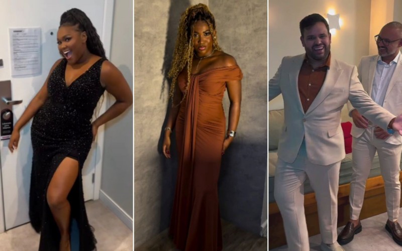 Ex-BBBs se reencontram em casamento de Rodriguinho